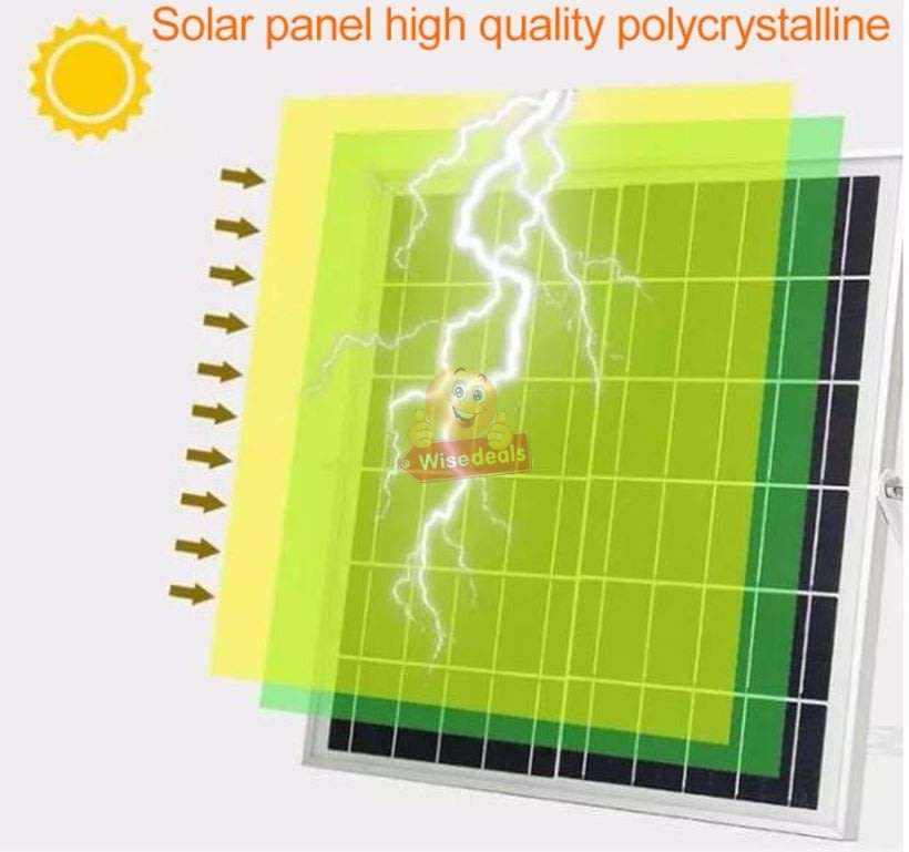 70W LED SOLAR Flood Light with Remote Control, Solar Panel, 5m Cable, Waterproof, etc