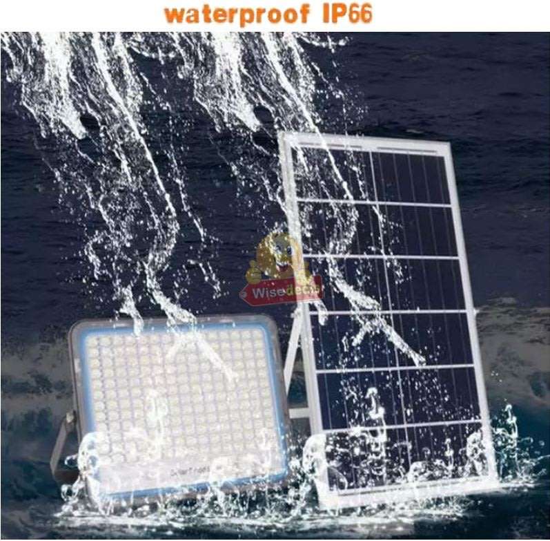 70W LED SOLAR Flood Light with Remote Control, Solar Panel, 5m Cable, Waterproof, etc