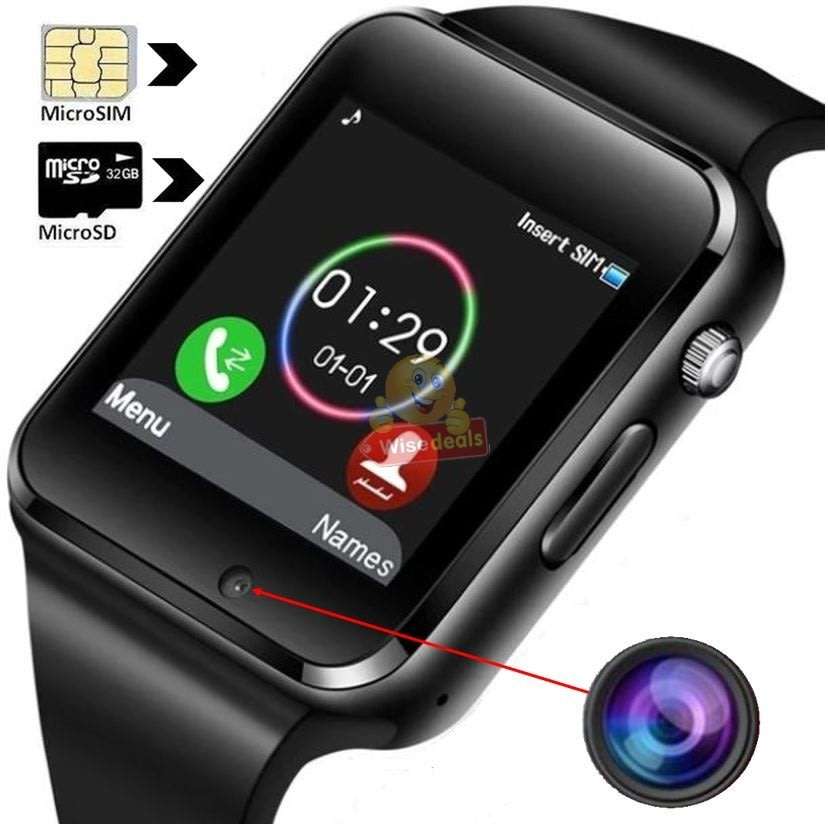 New Fashion Sport Smart Watch  Support Sim & SD Card, Touch Screen, Bluetooth, Camera, Audio, Video