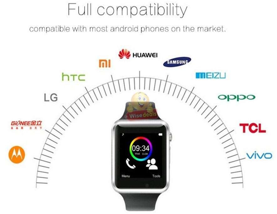 New Fashion Sport Smart Watch  Support Sim & SD Card, Touch Screen, Bluetooth, Camera, Audio, Video