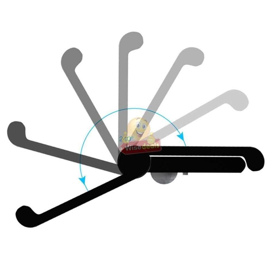 NEW Super Bright Foldable SOLAR Wall Light with 3 Lightening Modes, 34 LEDs, Portable, Adjustable