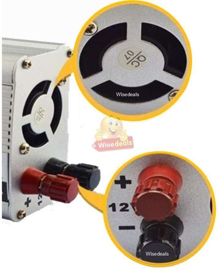 Solar Power Inverter - 1500W Constant Power & 3000W Surge Power, Convert 12V DC to 220V AC