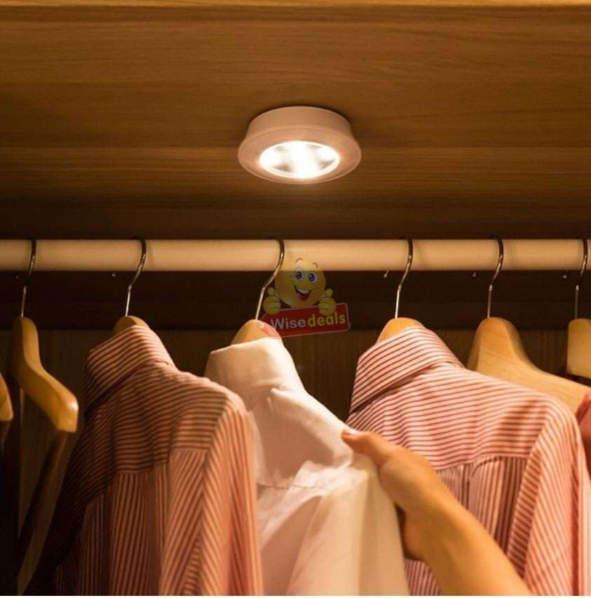 3 Piece Wireless, Adjustable, Multi-fnctional COB LED Light Set with Remote, Dimmer Control & Timer