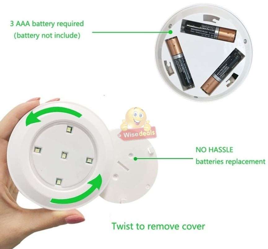 3 Piece Wireless, Adjustable, Multi-fnctional COB LED Light Set with Remote, Dimmer Control & Timer