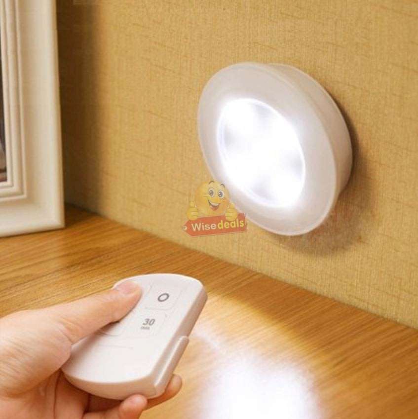 3 Piece Wireless, Adjustable, Multi-fnctional COB LED Light Set with Remote, Dimmer Control & Timer