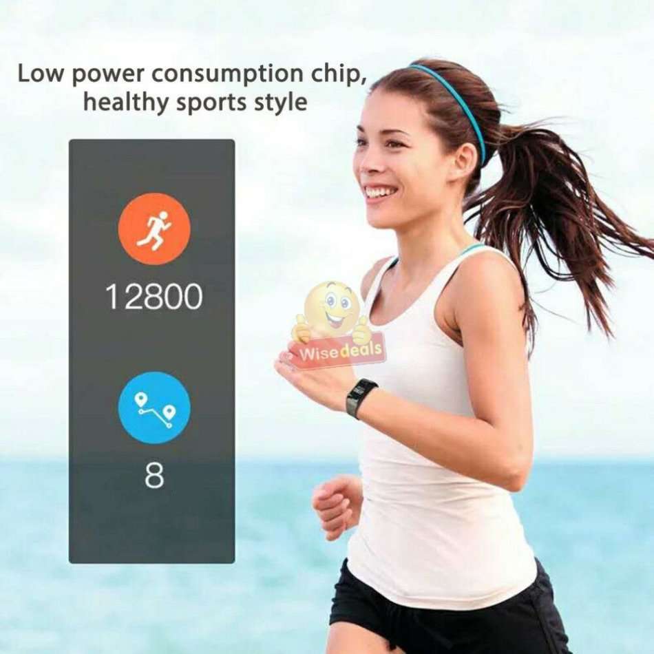 Bluetooth Fitness Smart Watch - Monitor Heart Rate, Blood Pressure, Blood Oxygen, Calorie, Distance
