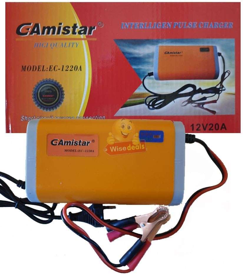 12V 20A Intelligent Battery Charger with Short Circuit, Reverse Connection & Over Current Protection