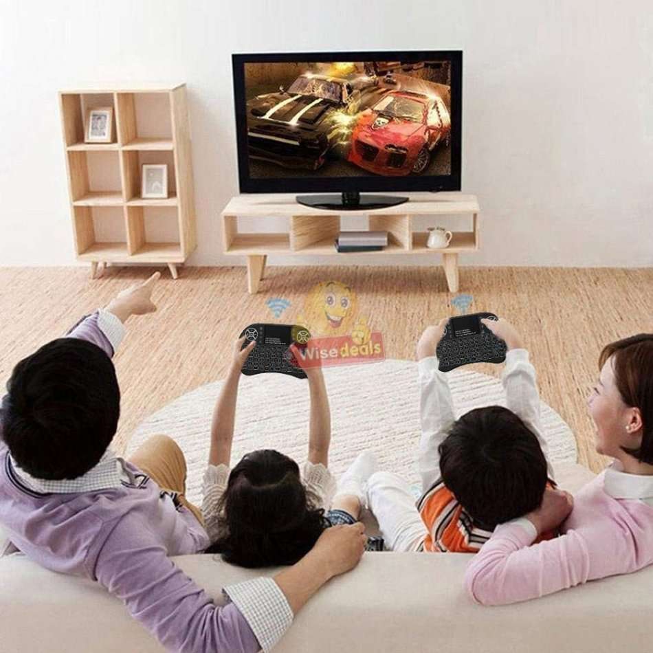 2.4GHz Wireless Keyboard with Touchpad with 360° Flip Design, Backlights, 92 Keys etc.