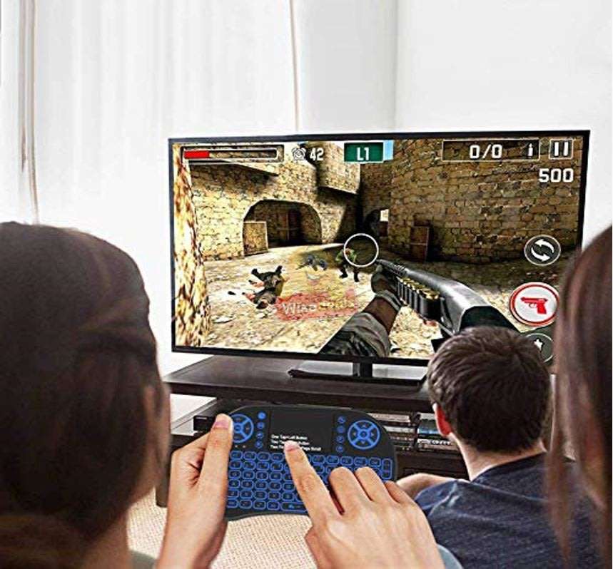 2.4GHz Wireless Keyboard with Touchpad with 360° Flip Design, Backlights, 92 Keys etc.