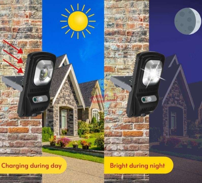 Super Bright COB LED SOLAR Flood Light, Motion Sensor, waterproof, durable, Intelligent Energy Saver