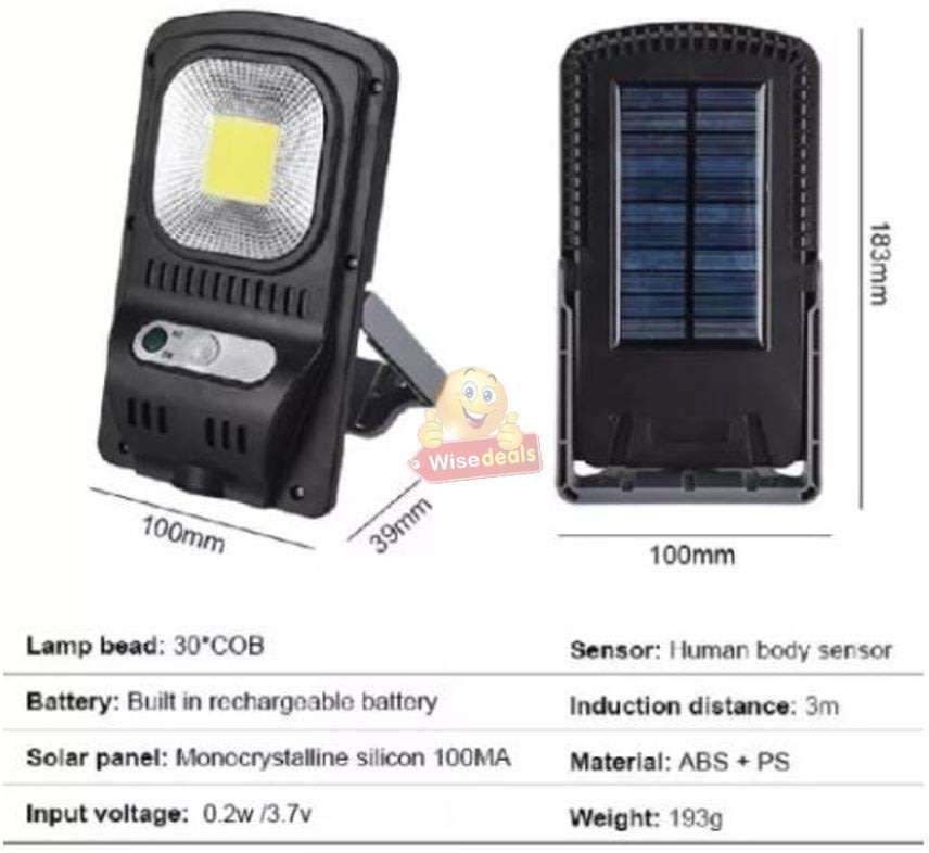 Super Bright COB LED SOLAR Flood Light, Motion Sensor, waterproof, durable, Intelligent Energy Saver
