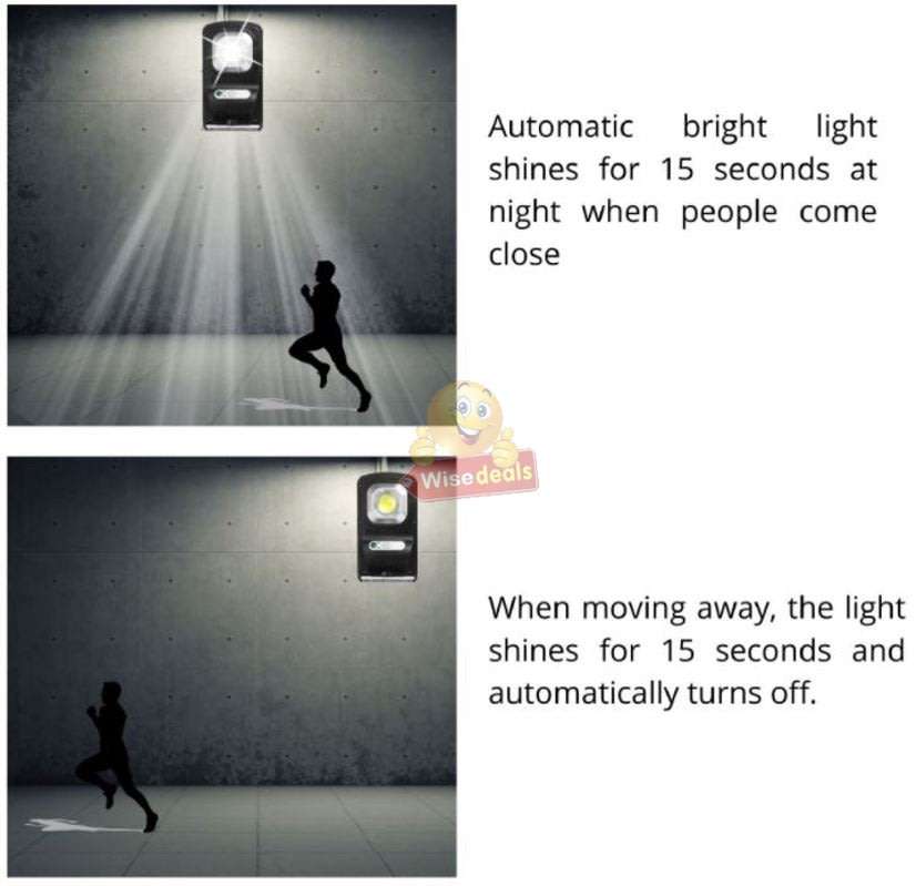 Super Bright COB LED SOLAR Flood Light, Motion Sensor, waterproof, durable, Intelligent Energy Saver