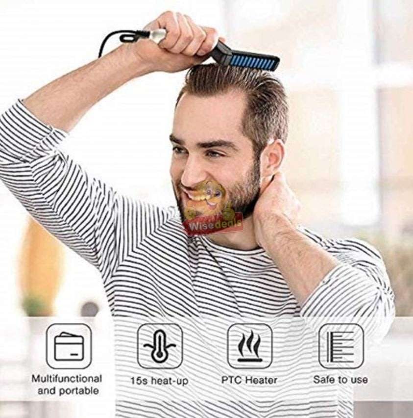 Modelling Comb for curling, trimming and straightening, tidy beards in seconds
