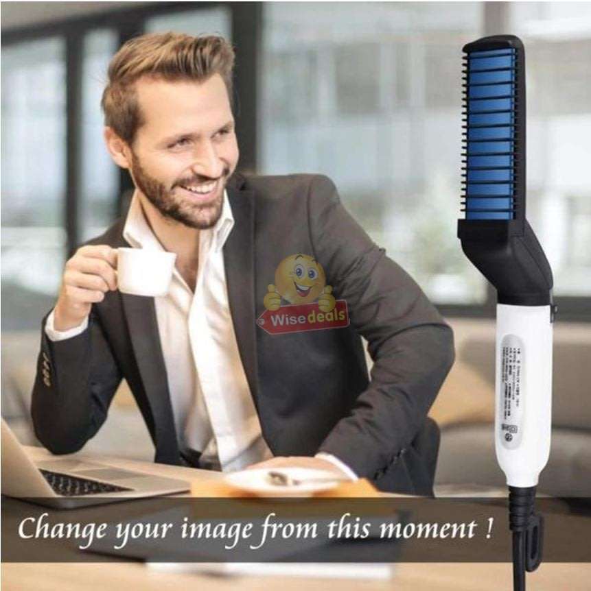 Modelling Comb for curling, trimming and straightening, tidy beards in seconds
