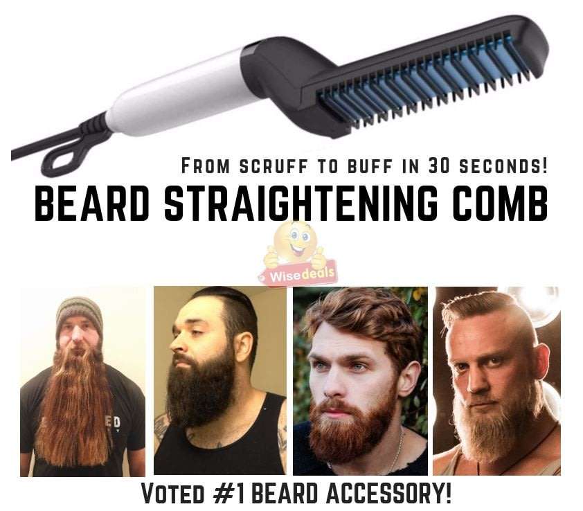 Modelling Comb for curling, trimming and straightening, tidy beards in seconds