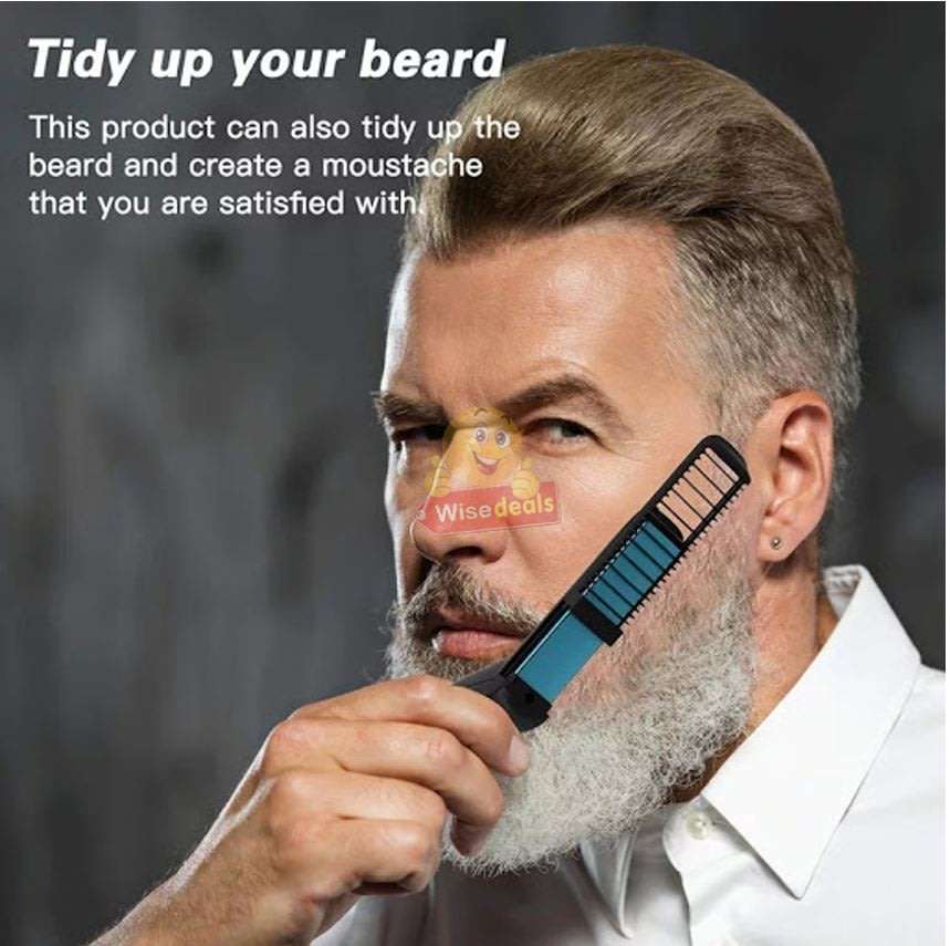Modelling Comb for curling, trimming and straightening, tidy beards in seconds