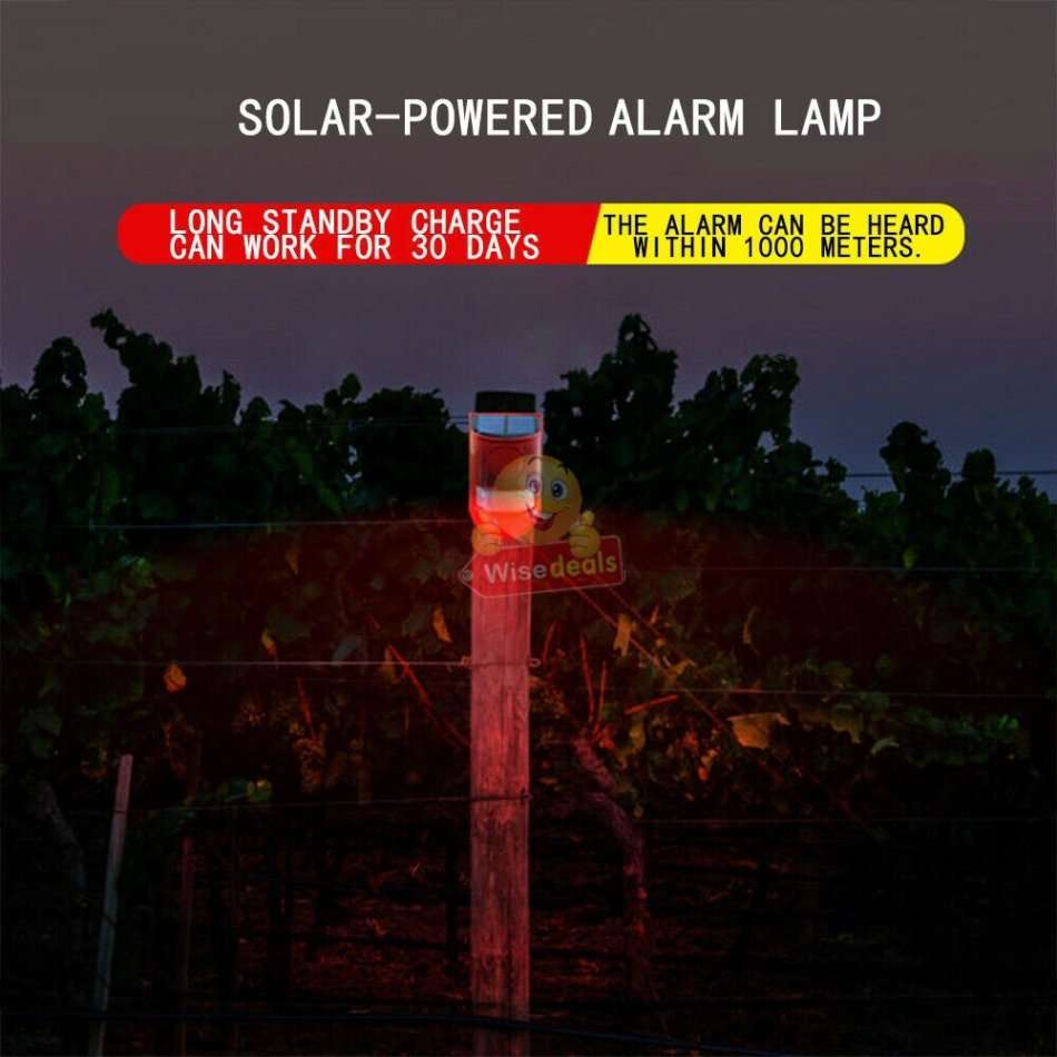 Waterproof Motion Sensor LED SOLAR ALARM LIGHT - Your all-in-one Security Necessity