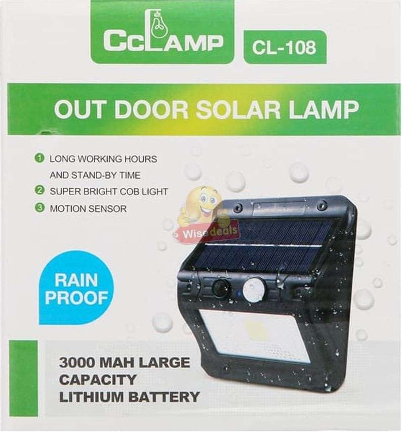 Super Bright COB & 20 LED SOLAR Wall Light with 3 Modes and 3000mAh Battery