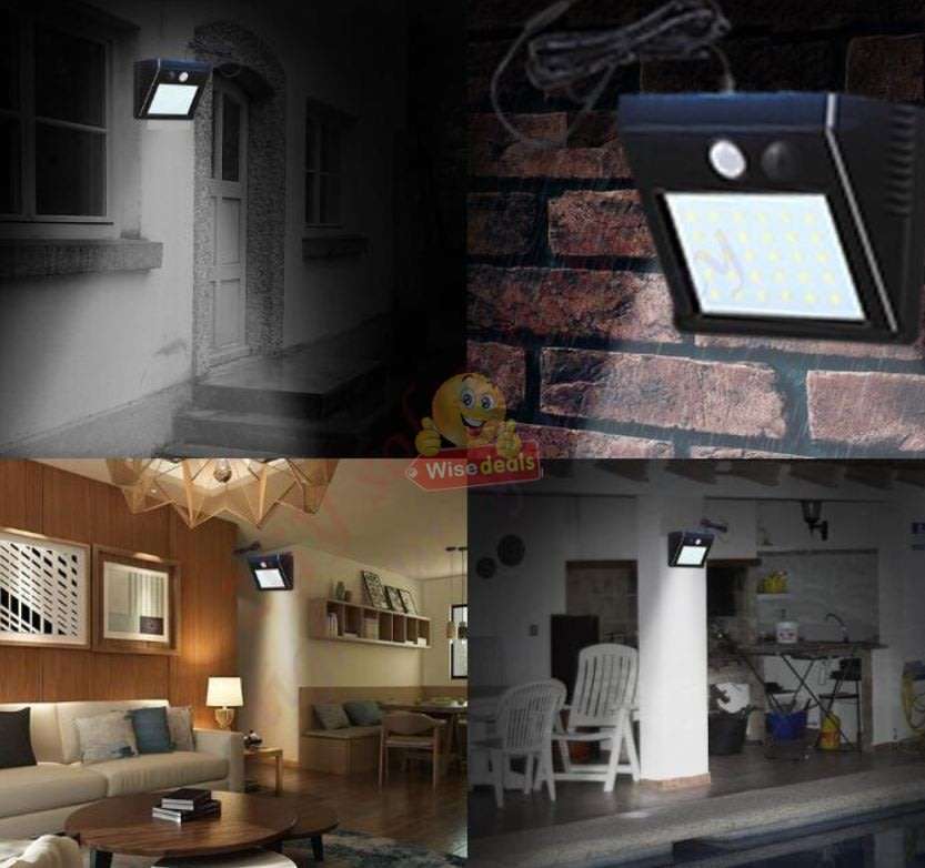 NEW 2-IN-1 SOLAR SPLIT Wall Light with 3 Modes, PIR Motion Sensor, Waterproof & Eco-Friendly