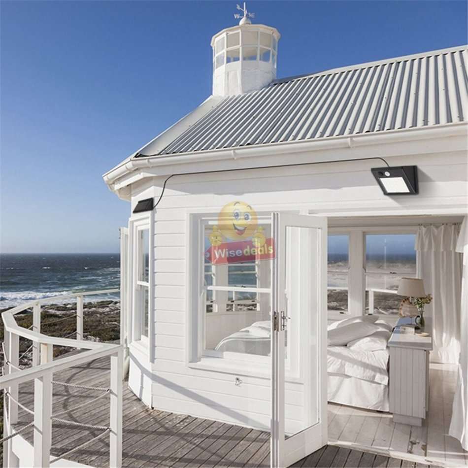 NEW 2-IN-1 SOLAR SPLIT Wall Light with 3 Modes, PIR Motion Sensor, Waterproof & Eco-Friendly