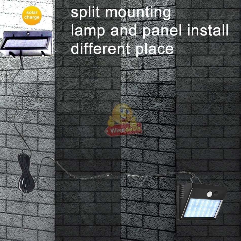 NEW 2-IN-1 SOLAR SPLIT Wall Light with 3 Modes, PIR Motion Sensor, Waterproof & Eco-Friendly