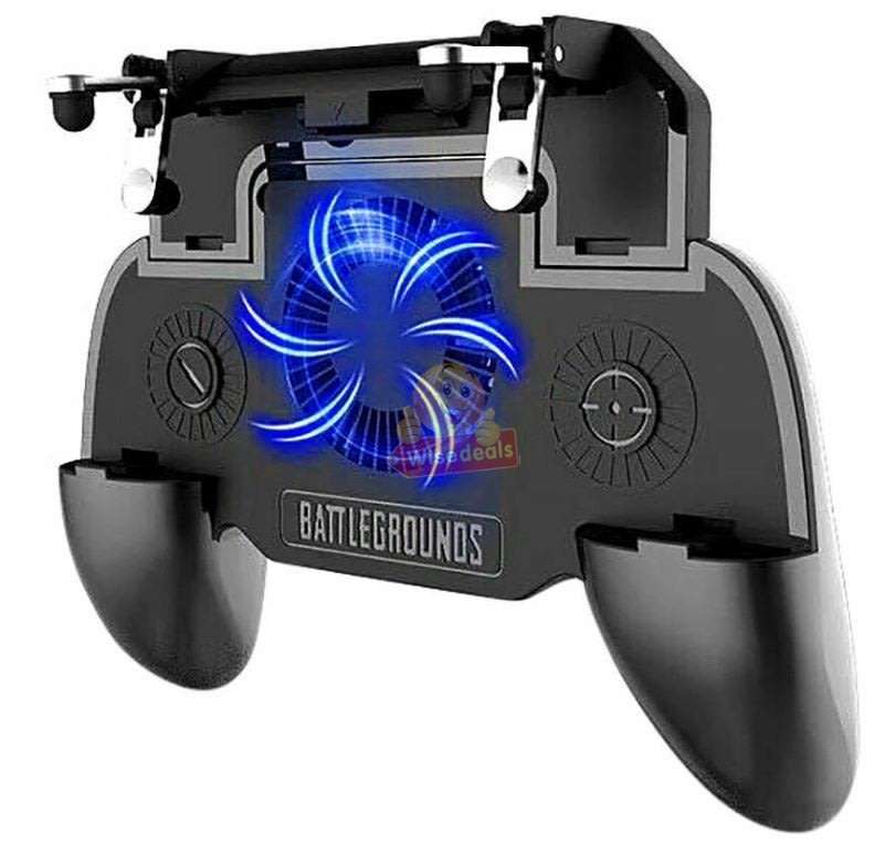 4-IN1 Mobile Game Controller, Works as Gamepad, Gaming Trigger, Phone Charging & Cooling Fan