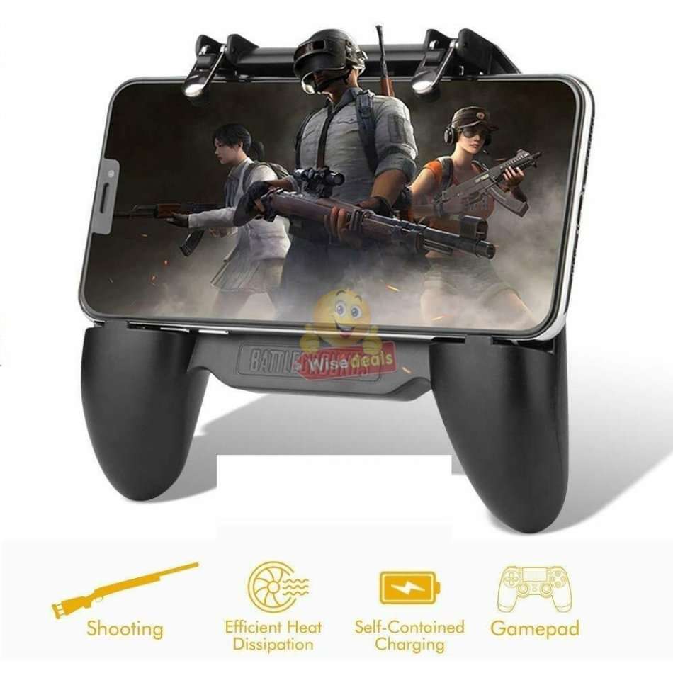 4-IN1 Mobile Game Controller, Works as Gamepad, Gaming Trigger, Phone Charging & Cooling Fan