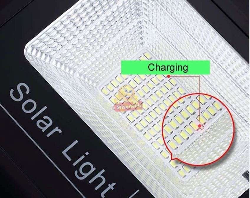 Super Bright 100W Solar Flood Light, Waterproof, Intelligent Light Control, Wireless Remote Control