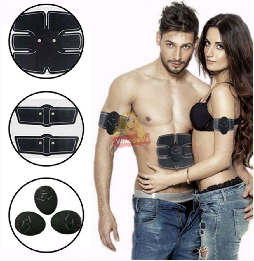 Home Gym - Wireless Electronic EMS 6 Pack Abs Muscle Simulator Kit with 5 modes