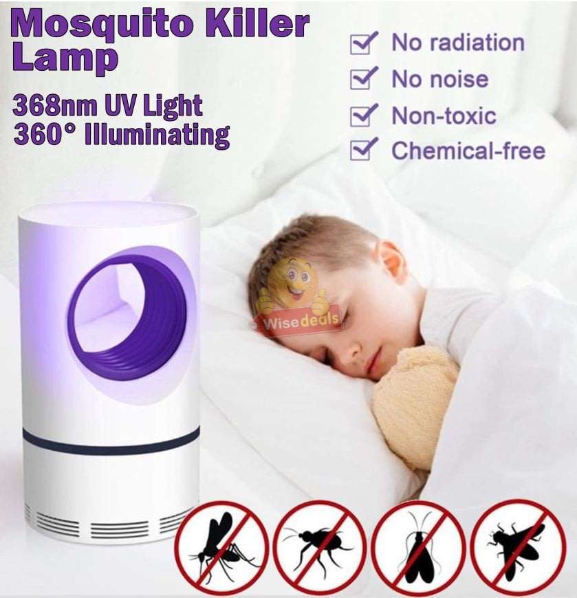 Effective UV Light Mosquito and Insect Killer, powered by USB for Indoor and Outdoor use