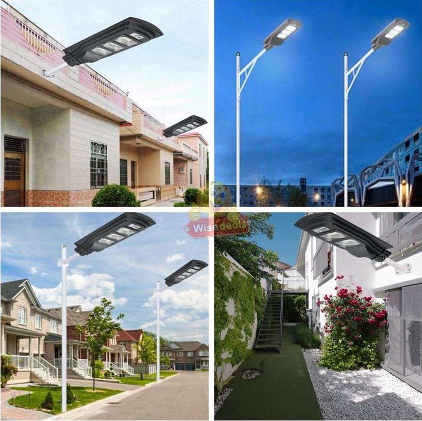 Super Bright 120W LED SOLAR Street Light with Remote, PIR, Motion Sensor, Waterproof with 3 Modes