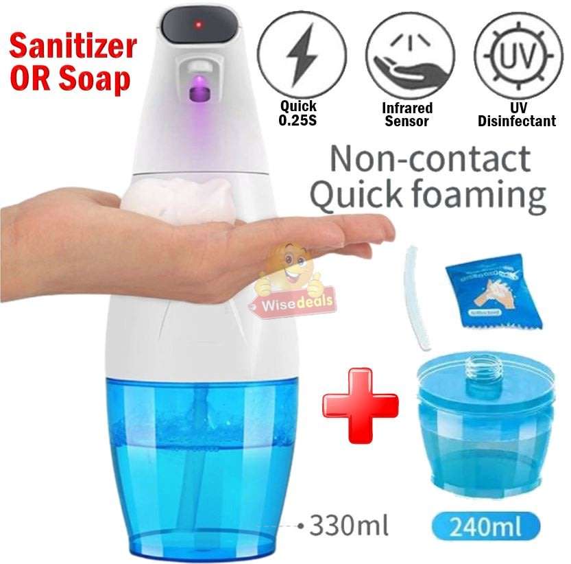 Non-Contact Smart Sensor UV Disinfection Sanitizer and Soap Dispenser