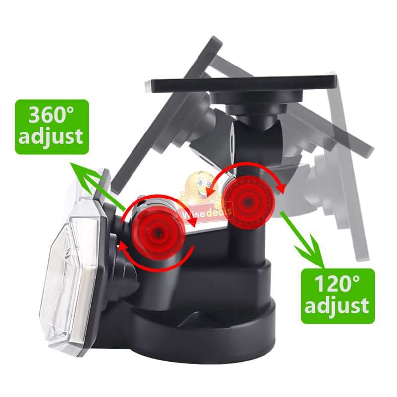 30W Solar Flood Light, 78 LED, 2 adjustable heads, 3 modes, 1500LM, 2000mAH battery