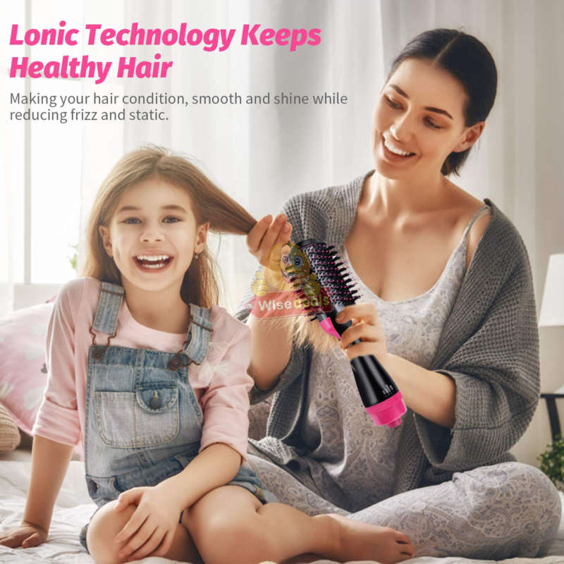 3-IN1 Hair Dryer, Straighter & Brush, Suitable for all Hair Types Wet or Dry