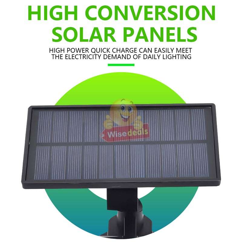 30W Solar Flood Light, 56 LED, 2 adjustable heads, 3 modes, 1500LM, 2000mAH battery