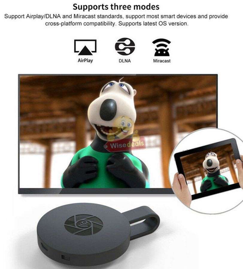 1080P HDMI Wi-Fi Mira Screen - Video Stream Anything from your phone, laptop or tablet to your HD TV