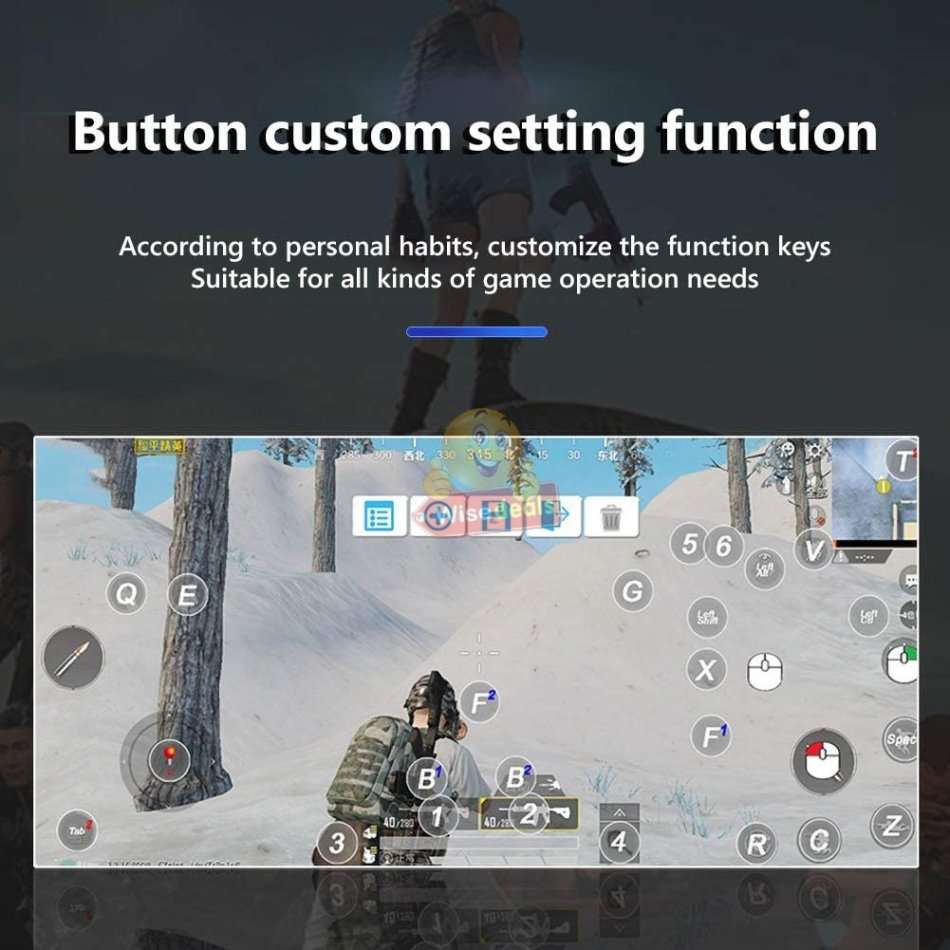 Wireless Bluetooth Mobile Game Controller, Android, IOS, Windows PC, Laptop, TV, No Third-party APP