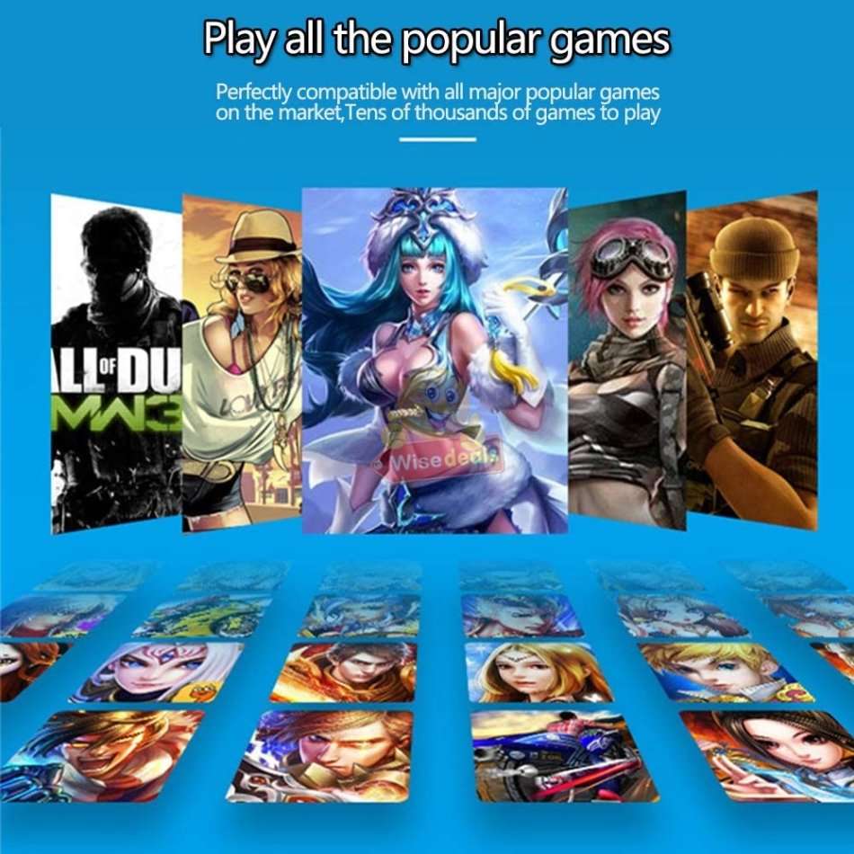 Wireless Bluetooth Mobile Game Controller, Android, IOS, Windows PC, Laptop, TV, No Third-party APP