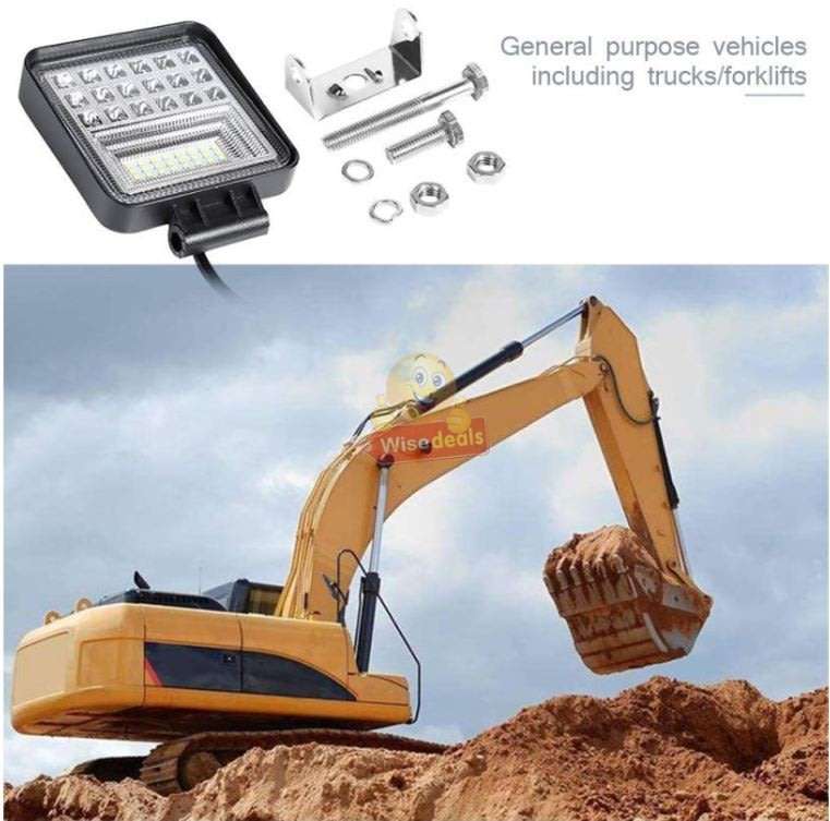 4 Inch 126W Super Bright Square LED Spot / Work Light Waterproof, Rustproof etc.