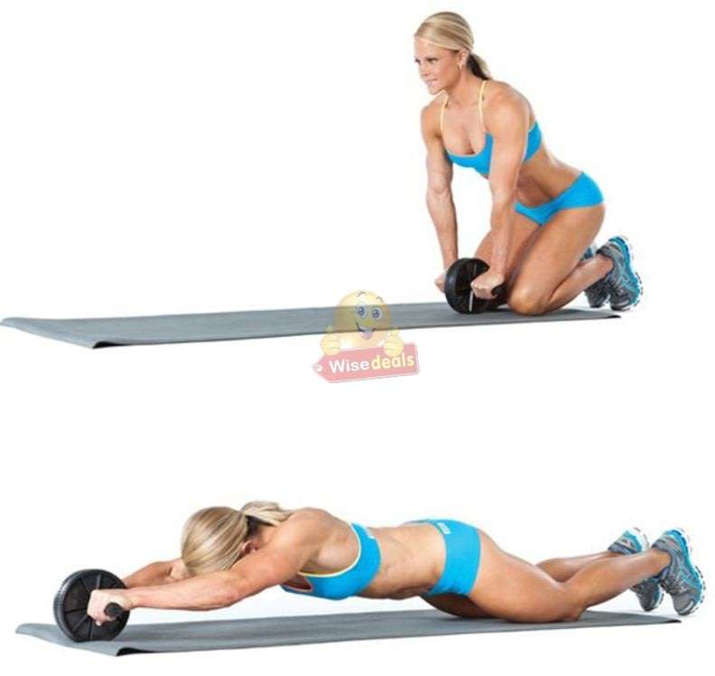 AB Wheel Exerciser for a Full Body Workout! 10 Min Exercise can Consume up to 500 Calories