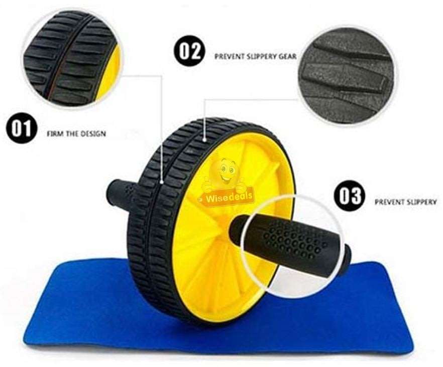 AB Wheel Exerciser for a Full Body Workout! 10 Min Exercise can Consume up to 500 Calories