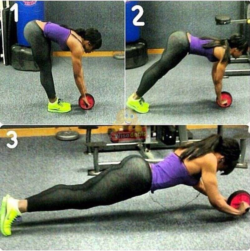 AB Wheel Exerciser for a Full Body Workout! 10 Min Exercise can Consume up to 500 Calories