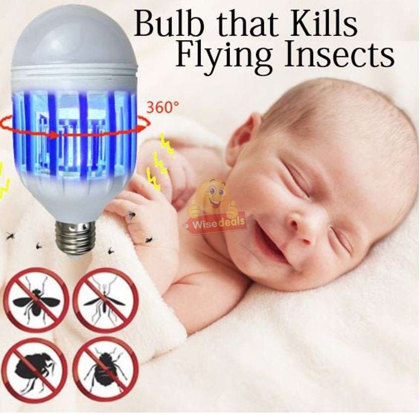 LED Light - Effectively Eliminates Flying Insects, Low Power Consumption & Long Lifespan