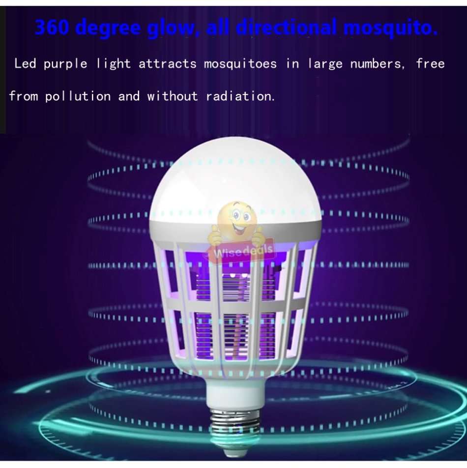 LED Light - Effectively Eliminates Flying Insects, Low Power Consumption & Long Lifespan