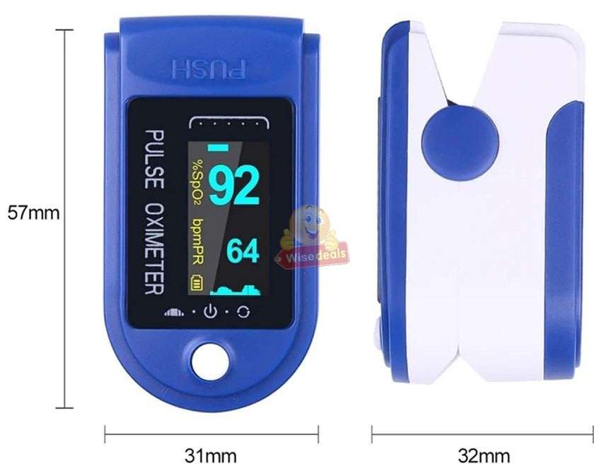 Colour LED Display Pulse Oximeter with Pulse, Heart Rate & Blood Oxygen function