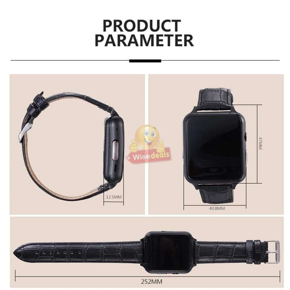 New Fashion Sport Smart Watch with Leather Strap Support Sim & SD Card, Touch Screen, etc