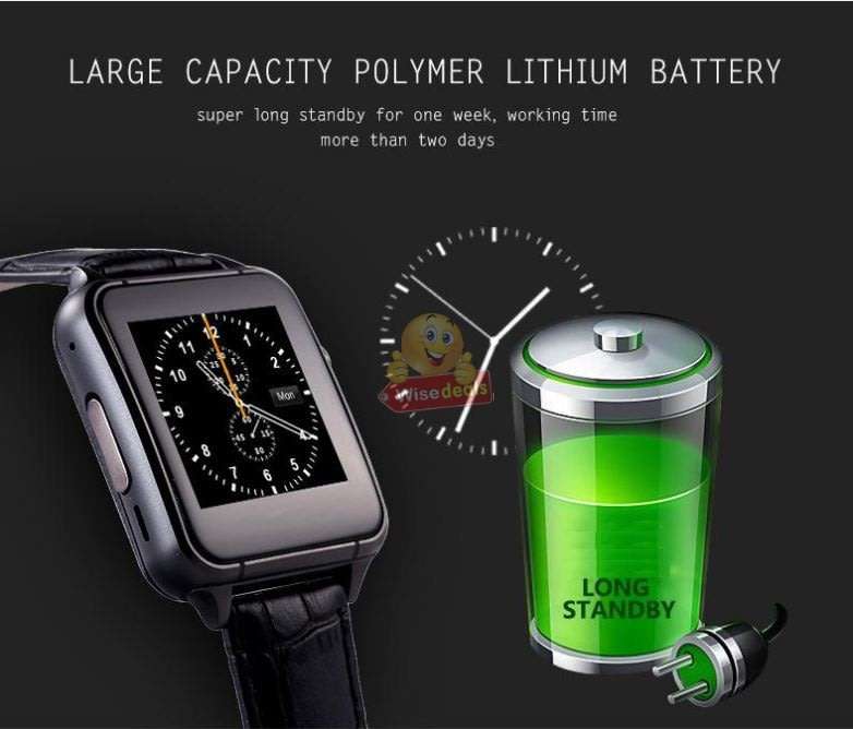 New Fashion Sport Smart Watch with Leather Strap Support Sim & SD Card, Touch Screen, etc