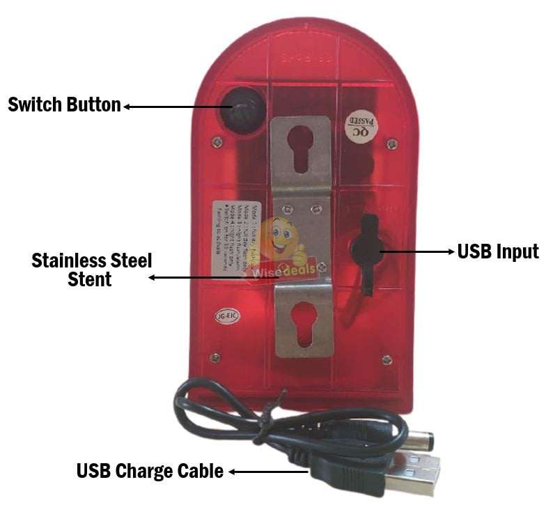 Waterproof Motion Sensor LED SOLAR ALARM LIGHT - Your all-in-one Security Necessity PLUS USB Backup