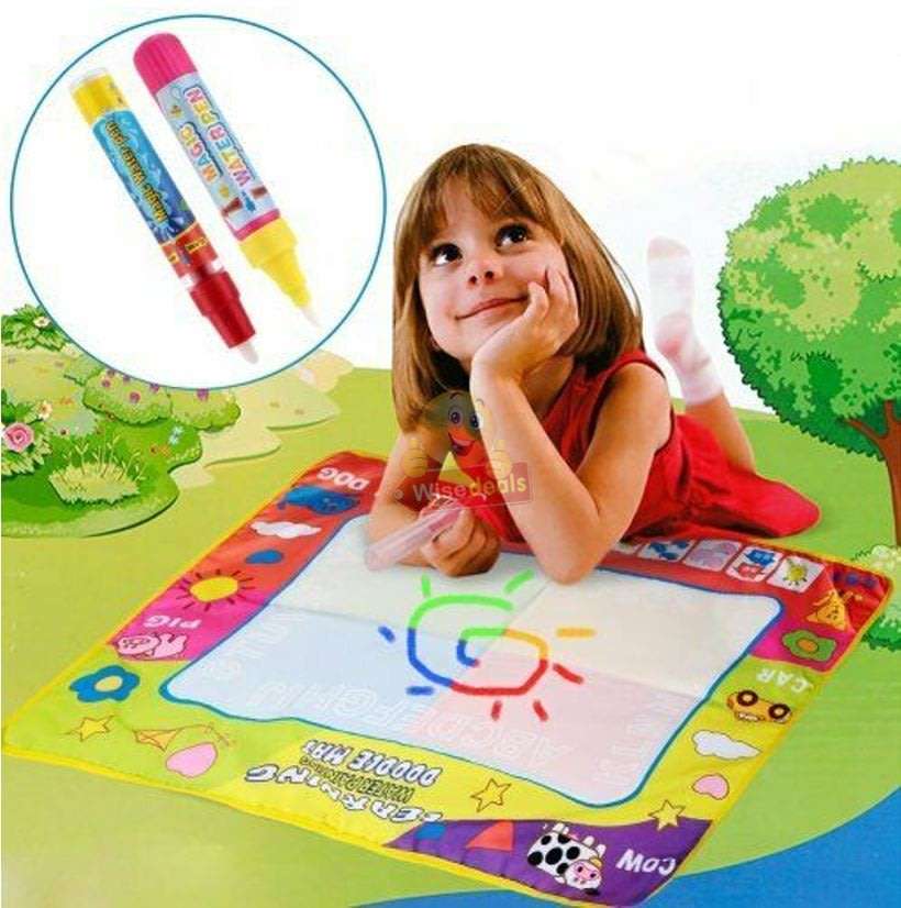 Water Drawing Painting Mat with Magic Pens, No Mess, No Fuss, Only use Water