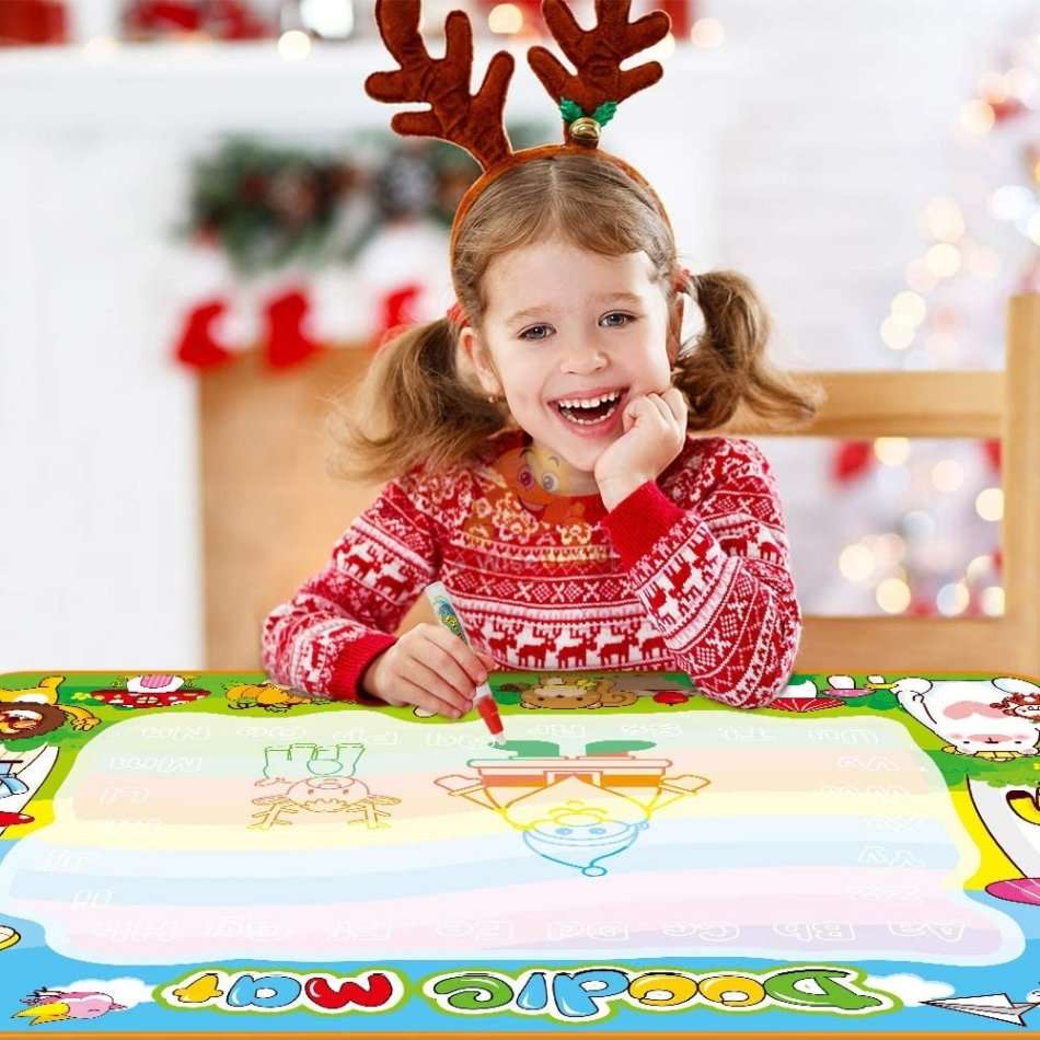 Water Drawing Painting Mat with Magic Pens, No Mess, No Fuss, Only use Water